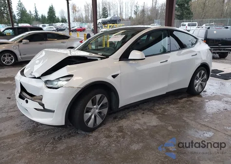 2022 Tesla Model Y Long Range Dual Motor All-Wheel Drive из США, поврежденный, VIN 7SAYGDEE0NF311935